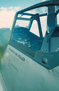 Ein Blick ins Cockpit der Me 109